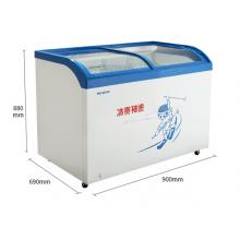 美菱（MELING）258升卧式冷柜  圆弧玻璃门商用一室 SC/SD-258GYT
