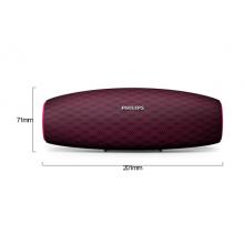 飞利浦(PHILIPS)BT7900P 音乐大号角 便携蓝牙音箱 桌面音响 户外防水迷你音箱 低音炮 免提通话 红色 