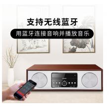 飞利浦（PHILIPS）DTM380/93 音响 音箱 复古木质 无线蓝牙HIFI桌面台式CD音响