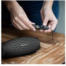 飞利浦(PHILIPS)BT6900B 音乐小号角 防水蓝牙音箱 户外便携迷你音响 黑色