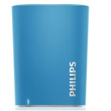 飞利浦(PHILIPS)BT100A 音乐精灵 无线蓝牙音箱 便携迷你口袋音箱 手机/电脑小音响 低音炮 免提通话 蓝色 