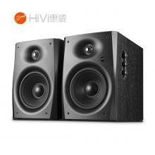 惠威HiVi D1090 2.0声道蓝牙音箱  多媒体6.5英寸中低音台式电脑音响 黑木纹