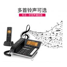摩托罗拉(Motorola)录音电话机 无线座机 子母机 固定电话 办公家用 大屏幕 清晰免提 语音报号 C7501RC 