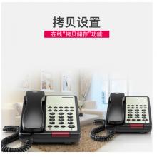 摩托罗拉(Motorola)酒店电话机座机 固定电话 办公家用 宾馆客房 壁挂桌墙两用 双接口 H270C黑色