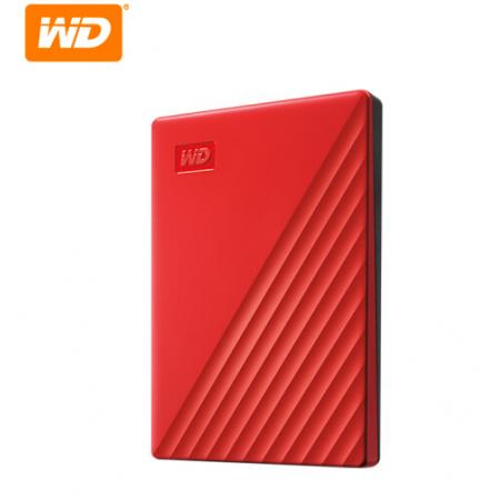 西部数据(WD)5TB USB3.0移动硬盘My Passport随行版 2.5英寸 红色(密码保护 自动备份)WDBPKJ0050BRD