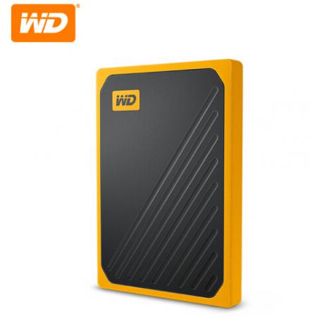 西部数据(WD)1TB USB3.0移动硬盘 固态(PSSD)My Passport Go琥珀色(坚固耐用 小巧便携)WDBMCG0010BYT