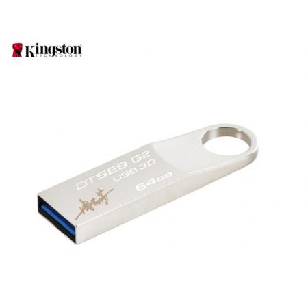 金士顿（Kingston）64GB USB3.0 U盘 DTSE9G2 银色 高速读写