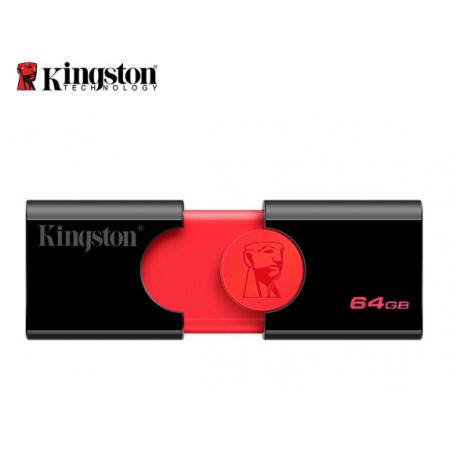 金士顿（Kingston）u盘 USB3.1 DT106系统投标车载高速U盘优盘 黑红款 精英版 64G