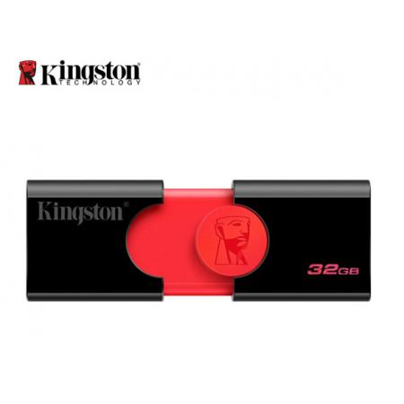 金士顿（Kingston）u盘 USB3.1 DT106系统投标车载高速U盘优盘 黑红款 精英版 32G