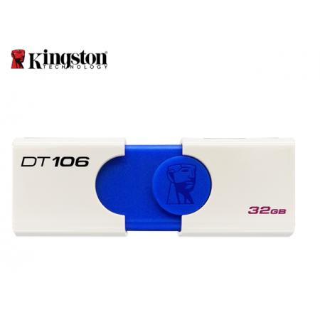 金士顿（Kingston）u盘 USB3.1 DT106系统投标车载高速U盘优盘 蓝白款 青春版 32G