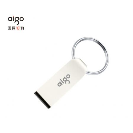 爱国者（aigo）32GB USB2.0 U盘 U268迷你款 银色 金属U盘