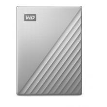 西部数据(WD)5TB Type-C移动硬盘My Passport Ultra for Mac 2.5英寸 银色(密码保护 自动备份)WDBPMV0050BSL