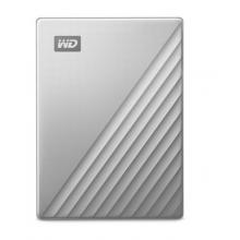西部数据(WD)4TB Type-C移动硬盘My Passport Ultra for Mac 2.5英寸 银色(密码保护 自动备份)WDBPMV0040BSL