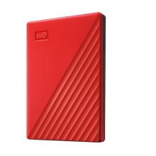  西部数据(WD)5TB USB3.0移动硬盘My Passport随行版 2.5英寸 红色(密码保护 自动备份)WDBPKJ0050BRD