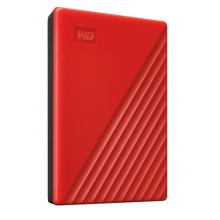  西部数据(WD)5TB USB3.0移动硬盘My Passport随行版 2.5英寸 红色(密码保护 自动备份)WDBPKJ0050BRD