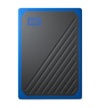 西部数据(WD)500GB USB3.0移动硬盘 固态(PSSD)My Passport Go钴蓝色(坚固耐用 小巧便携)WDBMCG5000ABT