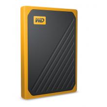 西部数据(WD)500GB USB3.0移动硬盘 固态(PSSD)My Passport Go琥珀色(坚固耐用 小巧便携)WDBMCG5000AYT