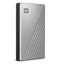 西部数据(WD)2TB Type-C移动硬盘My Passport Ultra2.5英寸 银色(密码保护 自动备份)WDBC3C0020BSL