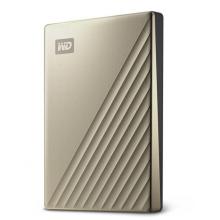 西部数据(WD)2TB Type-C移动硬盘My Passport Ultra2.5英寸 金色(硬件加密 自动备份)WDBC3C0020BGD