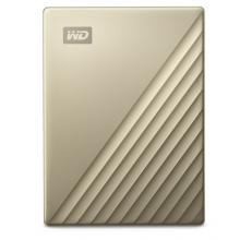 西部数据(WD)2TB Type-C移动硬盘My Passport Ultra2.5英寸 金色(硬件加密 自动备份)WDBC3C0020BGD