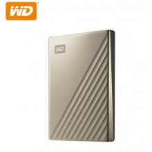 西部数据(WD)2TB Type-C移动硬盘My Passport Ultra2.5英寸 金色(硬件加密 自动备份)WDBC3C0020BGD