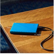  西部数据(WD)2TB USB3.0移动硬盘My Passport随行版 2.5英寸 蓝色