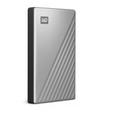 西部数据(WD)1TB Type-C移动硬盘My Passport Ultra2.5英寸 银色(密码保护 自动备份)WDBC3C0010BSL