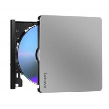 联想（Lenovo）8倍速 铝合金Type-C/USB外置光驱 外置DVD刻录机 移动光驱 Windows/MAC系统/DB85（银黑色）