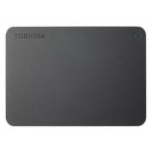 东芝(TOSHIBA) 1TB USB3.0 移动硬盘 Premium系列 2.5英寸 兼容Mac 高端商务 Type-C转换器 金属材质 高级灰