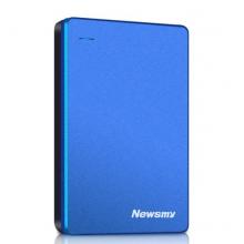  纽曼（Newsmy）500GB USB3.0 移动硬盘 清风金属版 2.5英寸 海岸蓝 金属散热防划防磁防震 海量数据存储备份