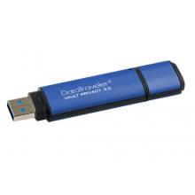 金士顿（Kingston）32G USB3.0 U盘 DTVP30 256位AES专业硬件金属加密 双重数据保护