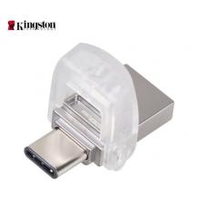 金士顿（Kingston）128GB Type-C USB3.1 U盘 DTDUO3C 双接口设计 支持苹果MacBook