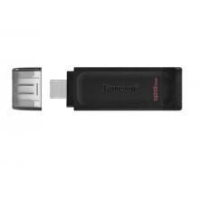 金士顿（Kingston）128GB USB3.2 Gen1 Type-C U盘 DT70 黑色
