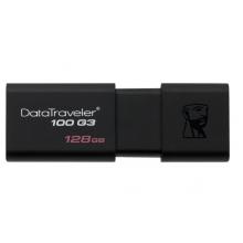 金士顿（Kingston）128GB USB3.0 U盘 DT100G3 读速130MB/s 黑色 滑盖设计 时尚便利