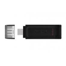 金士顿（Kingston）u盘USB3.2 手机Type-C单接口 DT70 高速闪存盘 64G