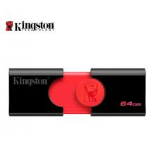 金士顿（Kingston）u盘 USB3.1 DT106系统投标车载高速U盘优盘 黑红款 精英版 64G