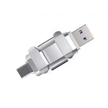 爱国者（aigo）512GB USB3.1 Type-C双U口 高速固态U盘 U393 读520MB/s 写420MB/s 手机U盘 狂飙移动固态硬盘