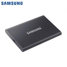 三星（SAMSUNG) 1TB Type-c移动硬盘 固态PSSD T7 超极速NVMe高速传输1050MB/秒 太空灰MU-PC1T0T