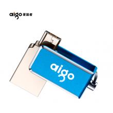 爱国者（aigo）32GB Micro USB USB2.0 手机U盘 U286 蓝色 双接口手机电脑两用