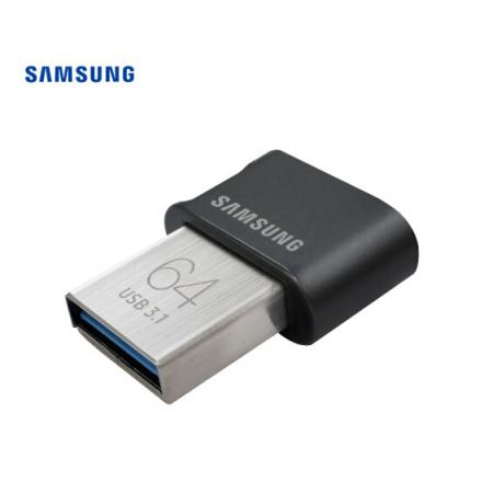 三星（SAMSUNG）64GB USB3.1 U盘 FIT升级版+ 黑色 读速200MB/s 高速车载，小巧迷你（Gen 1）