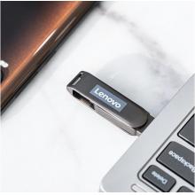 联想（Lenovo）64GB Type-C USB3.1 手机U盘 X3C 深空黑 全金属 双接口旋转 高速读写手机电脑两用优盘