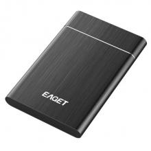 忆捷（EAGET）160G USB3.0移动硬盘G10 2.5英寸全金属文件数据备份存储安全高速防震黑色