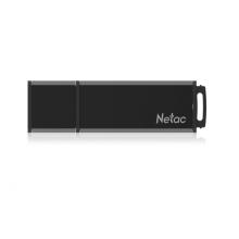 朗科（Netac）U351 高速USB3.0 全金属U盘商务直插式闪存盘小巧迷你车载加密优盘 黑色 128GB