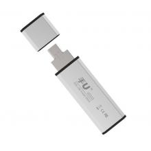 朗科（Netac）USB2.0 安卓手机 U盘U211S 双接口全金属直插式迷你优盘 浅灰色 8GB 单个装