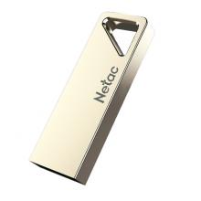 朗科（Netac）USB2.0 U盘U326 全金属 闪存盘 直插式小巧迷你车载加密U盘 珍珠镍 32GB