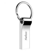 朗科（Netac）64GB USB2.0 U盘U275银色 创意车载钥匙圈加密U盘 防水闪存盘