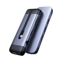 绿联 Type-C扩展坞 USB-C转HDMI线转换器4K投屏VGA拓展坞转接头网口分线器
