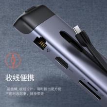 绿联 Type-C扩展坞 USB-C转HDMI线转换器4K投屏VGA拓展坞转接头网口分线器