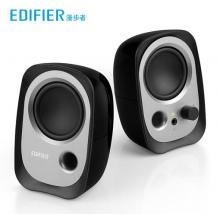 漫步者（EDIFIER）R12U 外观时尚、音质纯正的入门级微型2.0桌面音响 笔记本音箱 电脑音箱 黑色