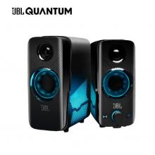 JBL 量子 QDUO 蓝牙音箱电脑音响 炫彩灯效独立高低音炮台式机手机音响黑色